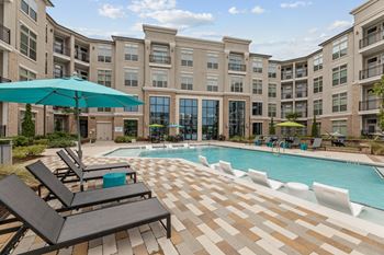Resort-style swimming pool